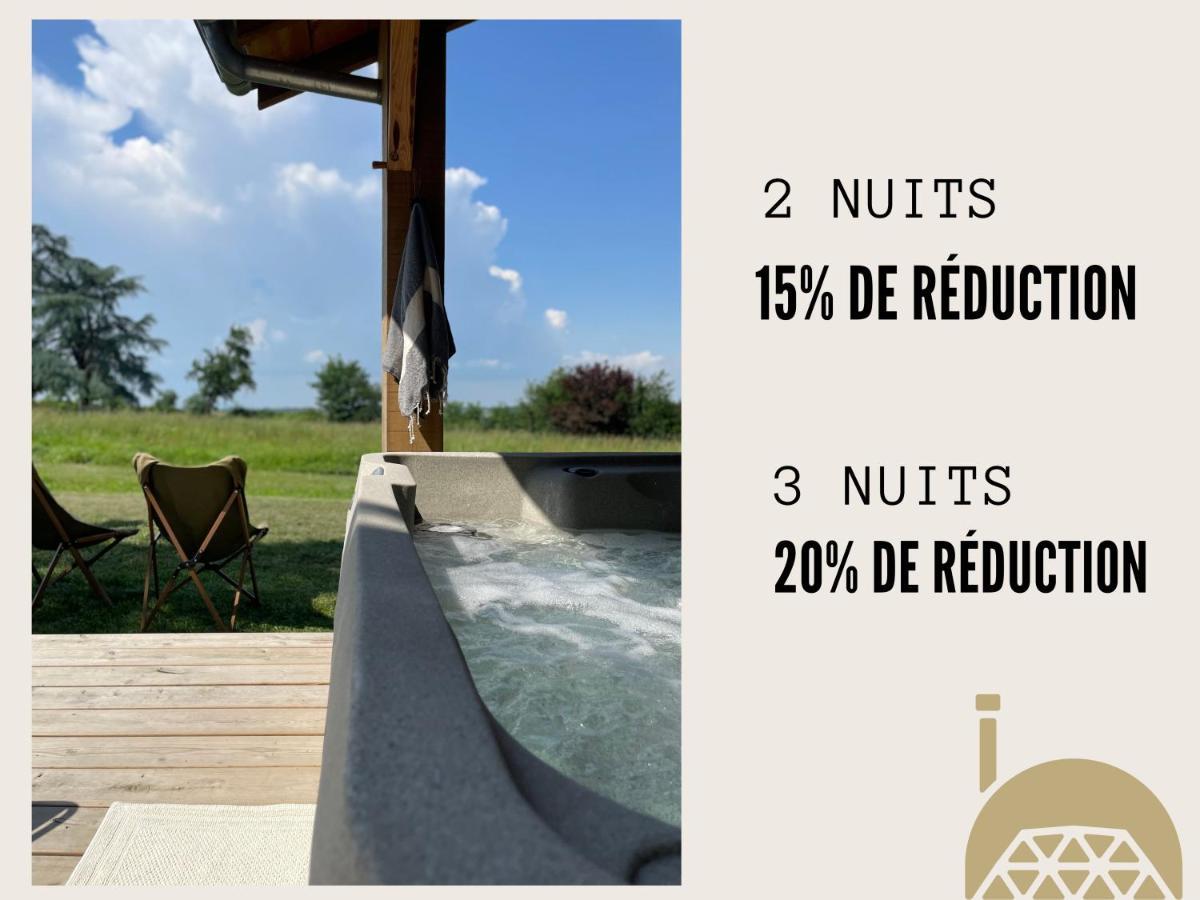 Dome Insolite Cedre Jacuzzi Et Petits Dejeuners Inclus Lagraulet-du-Gers Εξωτερικό φωτογραφία